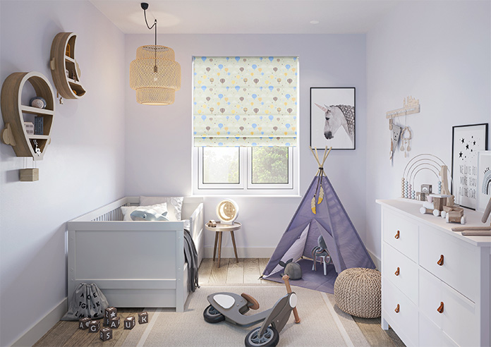 Balloon Festival, Skyline - Twist&Fit Roman Blind - Image 8